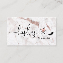 Makeup Artist Eyebrow Eyes Lashes Herz Visitenkarte