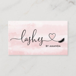 Makeup Artist Eyebrow Eyes Lashes Herz Visitenkarte