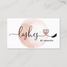 Makeup Artist Eyebrow Eyes Lashes Herz Visitenkarte
