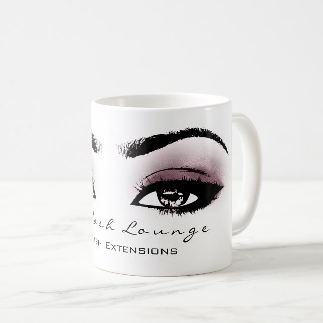 Makeup Artist Eyelash Extension Eggplant Eye Tasse (VorderseiteRechts)