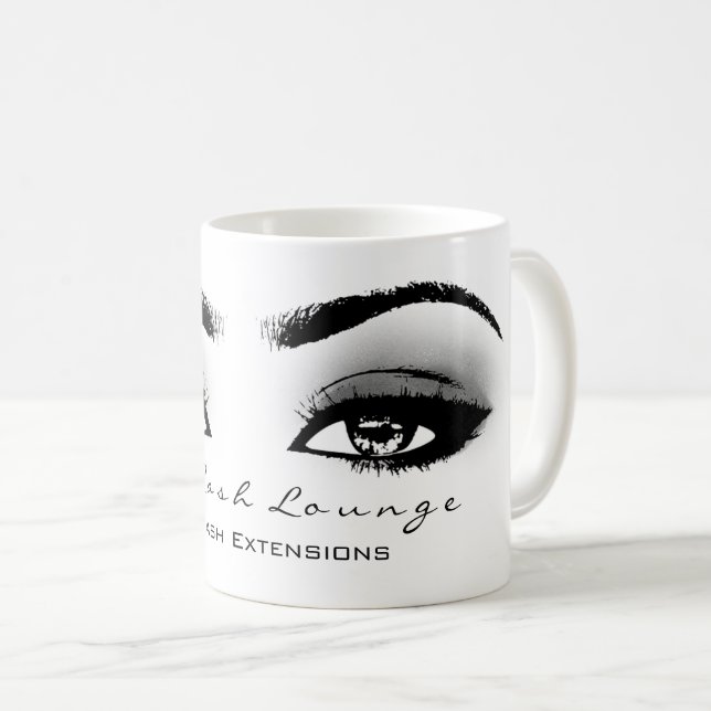 Makeup Artist Eyelash Extension Studio Grau Eye Tasse (VorderseiteRechts)