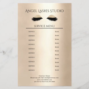 Makeup Artist Eyelash Extensions beidseitig Flyer
