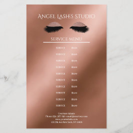 Makeup Artist Eyelash Extensions beidseitig Flyer