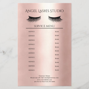 Makeup Artist Eyelash Extensions, Flyer
