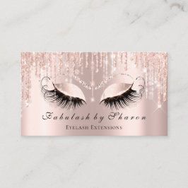 Makeup Artist Eyelash Funkelnd Eyes Glitzer String Visitenkarte