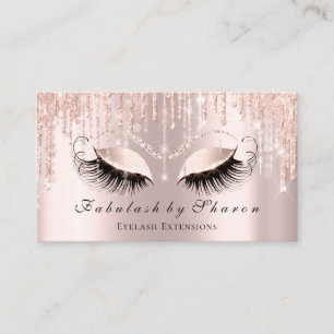 Makeup Artist Eyelash Funkelnd Eyes Glitzer VIP Visitenkarte