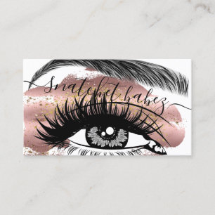 Makeup Artist Eyelash Hair Brows QR Code Paint Visitenkarte