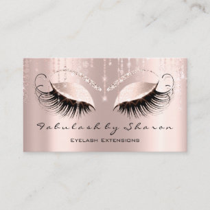 Makeup Artist Eyelashes Extension Rosen Brows Visitenkarte