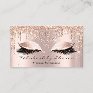 Makeup Artist Eyes Lashes Glitzer Confetti Spark Visitenkarte