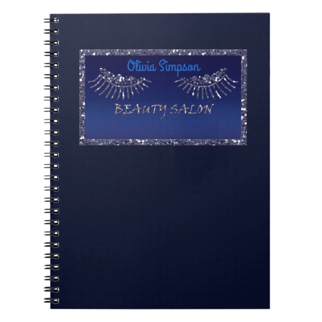 Makeup Artist Eyes Lashes Glitzer Tropfen Spark Be Notizblock (Vorderseite)