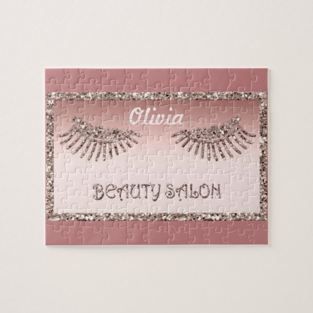 Makeup Artist Eyes Lashes Glitzer Tropfen Spark Be Puzzle (Horizontal)