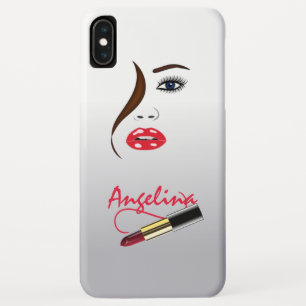 Makeup Artist Face and Lipstick im Spiegel Case-Mate iPhone Hülle