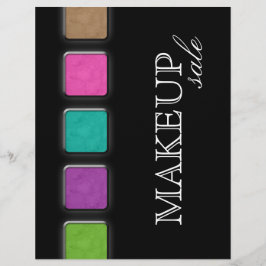 Makeup Artist Flyer Salon Farbige Palette