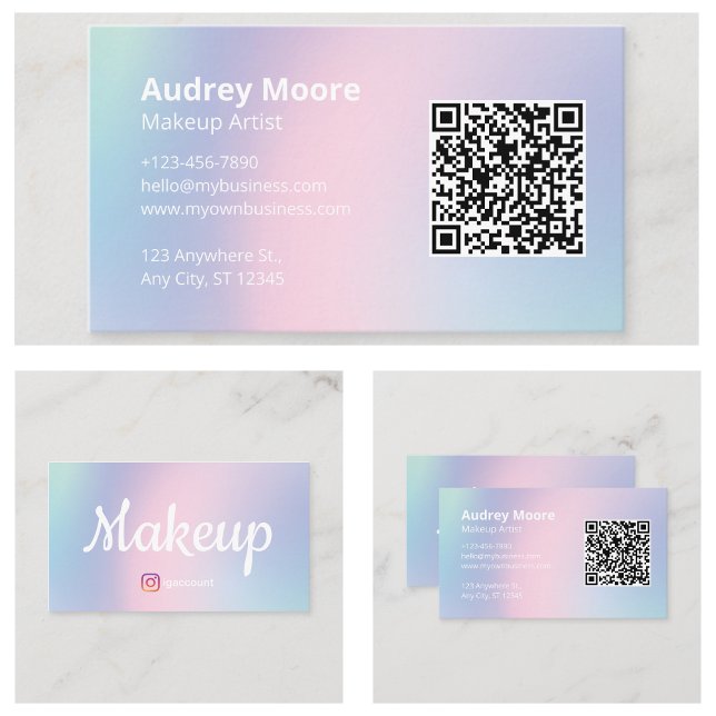 Makeup Artist Freelance Visitenkarte (Makeup Artist Freelance Business Card
)