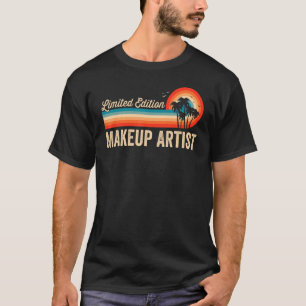 Makeup Artist Geburtstag Retro Vintag Men Vater T-Shirt
