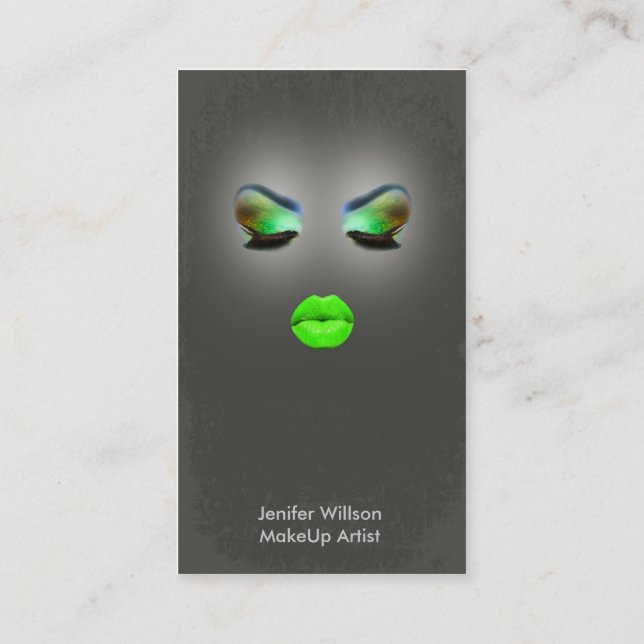 Makeup Artist Geschäft Card Visitenkarte (Rückseite)