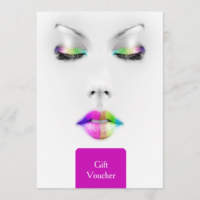 Makeup Artist Gift Voucher (Vorderseite)