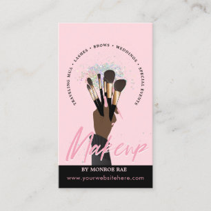 Makeup Artist Glam MUA Beauty Salon Beautician Bus Visitenkarte