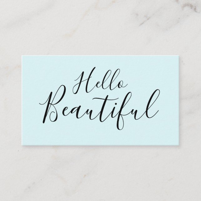 Makeup artist / haarstylistische trendige Visitenk Visitenkarte (Vorderseite)