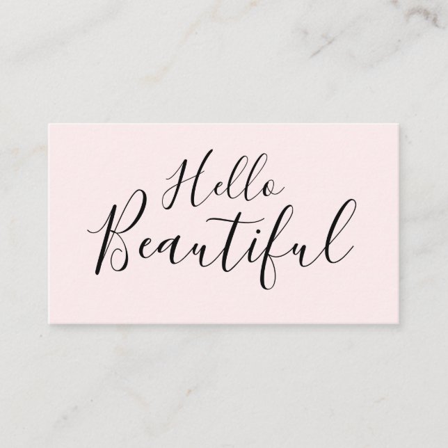 Makeup artist / haarstylistische trendige Visitenk Visitenkarte (Vorderseite)