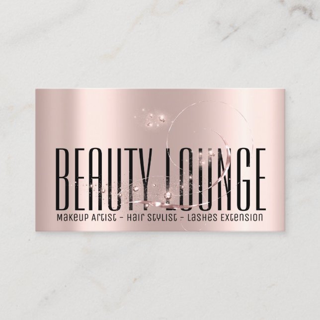 Makeup Artist Hair Eyelash Wax Rose Beruflich Visitenkarte (Vorderseite)