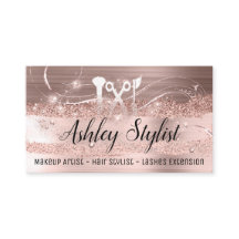 Makeup Artist Hair Salon Lash Logo Eyelash Rose