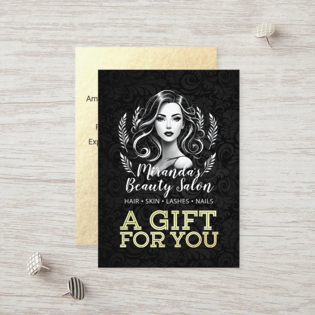 Makeup Artist Hair Stylist Beauty Salon Lash Brows Rabattkarte (Vorderseite/Rückseite Beispiel)