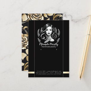 Makeup Artist Hair Stylist Modernes Juwelendisplay Terminkarte