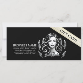 Makeup Artist Hair Stylist Modernes Schwarz-weißes