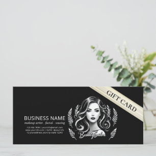 Makeup Artist Hair Stylist Modernes Schwarz-weißes