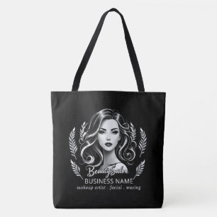 Makeup Artist Hair Stylist Modernes Schwarz-weißes
