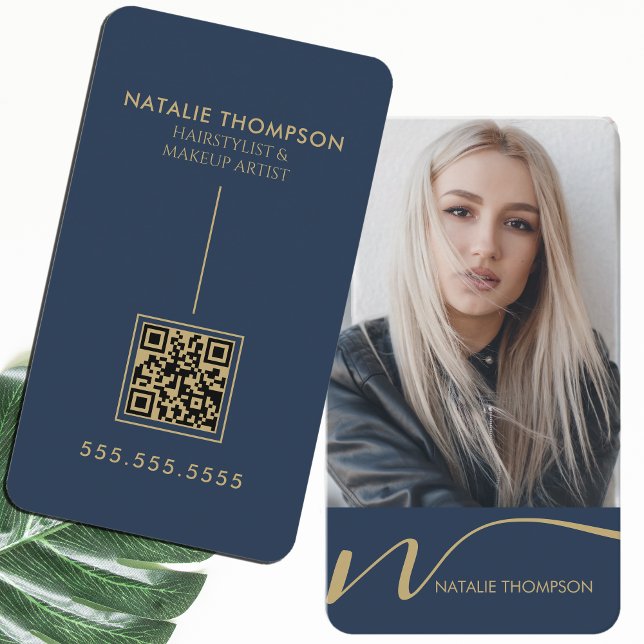 Makeup Artist Hairstylist Nail Tech Beauty Salon Visitenkarte (Von Creator hochgeladen)