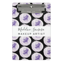 Makeup Artist Hand Watercolor Pflaumen Lila