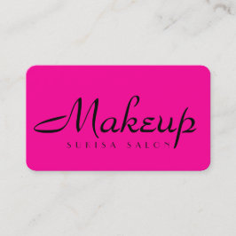 Makeup Artist Hot Pink Business Cards Visitenkarte