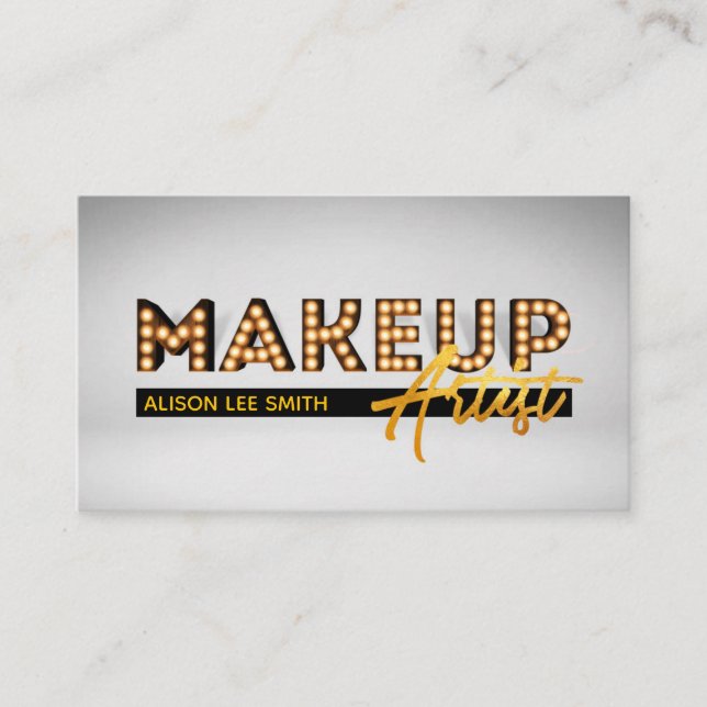 Makeup Artist Marquis Visitenkarte (Vorderseite)