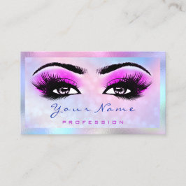 Makeup Artist Microblade Eyelash Holograph HotPink Visitenkarte