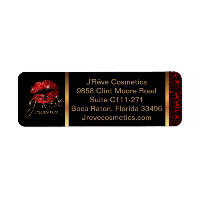 Makeup Artist mit Leopard & Roten Lippen (Vorne)