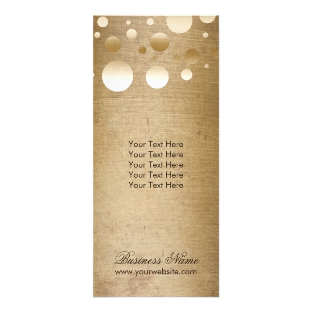 Makeup Artist Modern Gold Confetti Dots Grunge Werbekarte (Vorne)