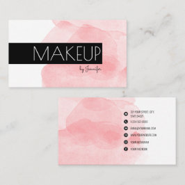 Makeup Artist Moderne Minimalistische Social Media Visitenkarte