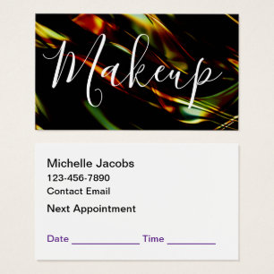 Makeup Artist Moderne Termine Business Cards
