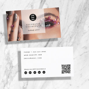 Makeup Artist Nail Foto Social Media QR-Logo Visitenkarte
