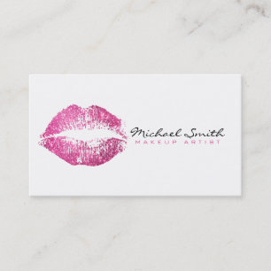 Makeup Artist Pink Lippen #2 Visitenkarte