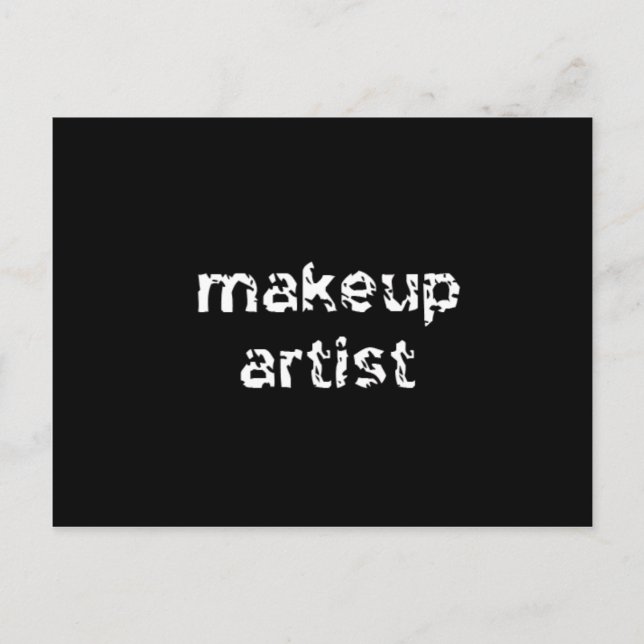 Makeup Artist Postkarte (Vorderseite)