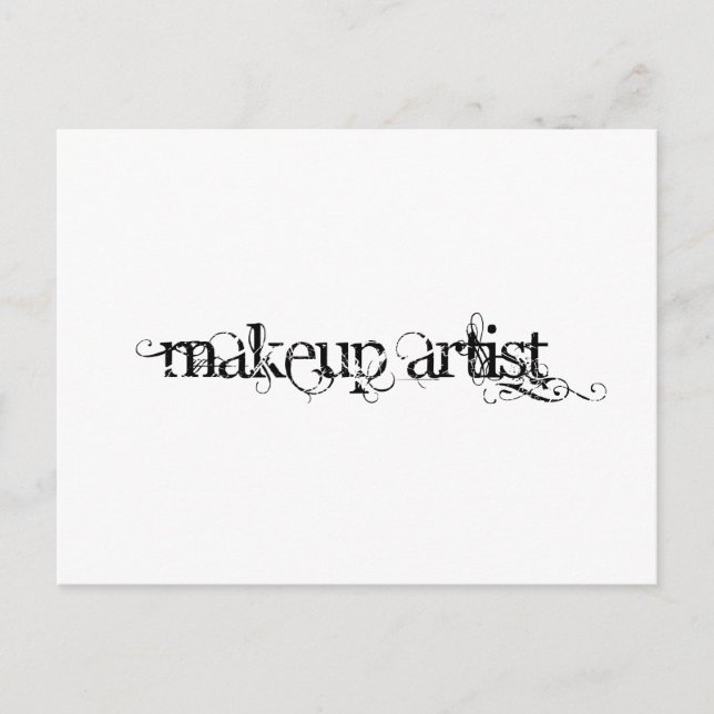 Makeup Artist Postkarte (Vorderseite)