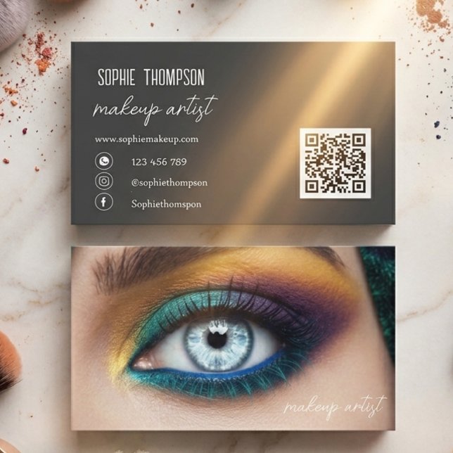 Makeup artist qrcode visitenkarte (Von Creator hochgeladen)