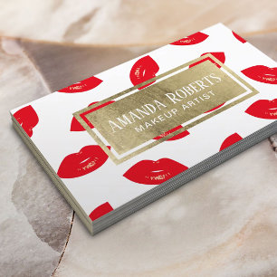 Makeup Artist Red Lips Festival - Martha Argerich  Visitenkarte