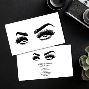 Makeup artist Roll Eye Beauty Salon Lash Extension Visitenkarte