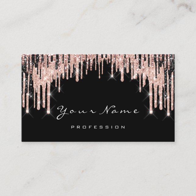 Makeup Artist Rose White VIP Wax Termin Karte (Vorderseite)