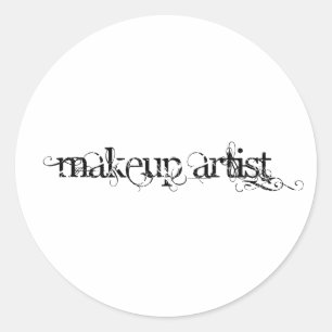 Makeup Artist Runder Aufkleber