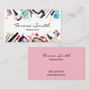 Makeup Artist Salon Beauty Business Card Visitenkarte